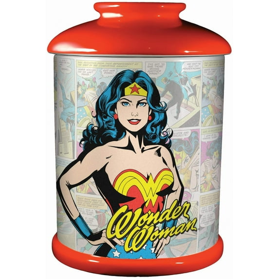 Spoontiques 21003 Wonder Woman Cookie Jar One Size Multicolored