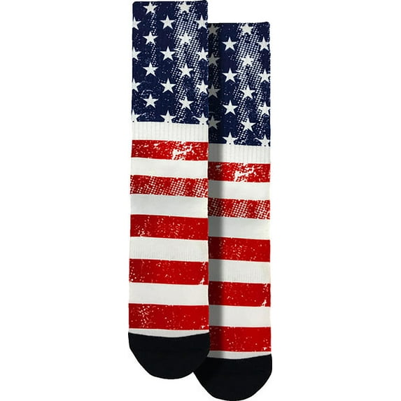 Spoontiques Americana Crew Socks - SHOE SIZE (5-10 Men) (7-12 women)