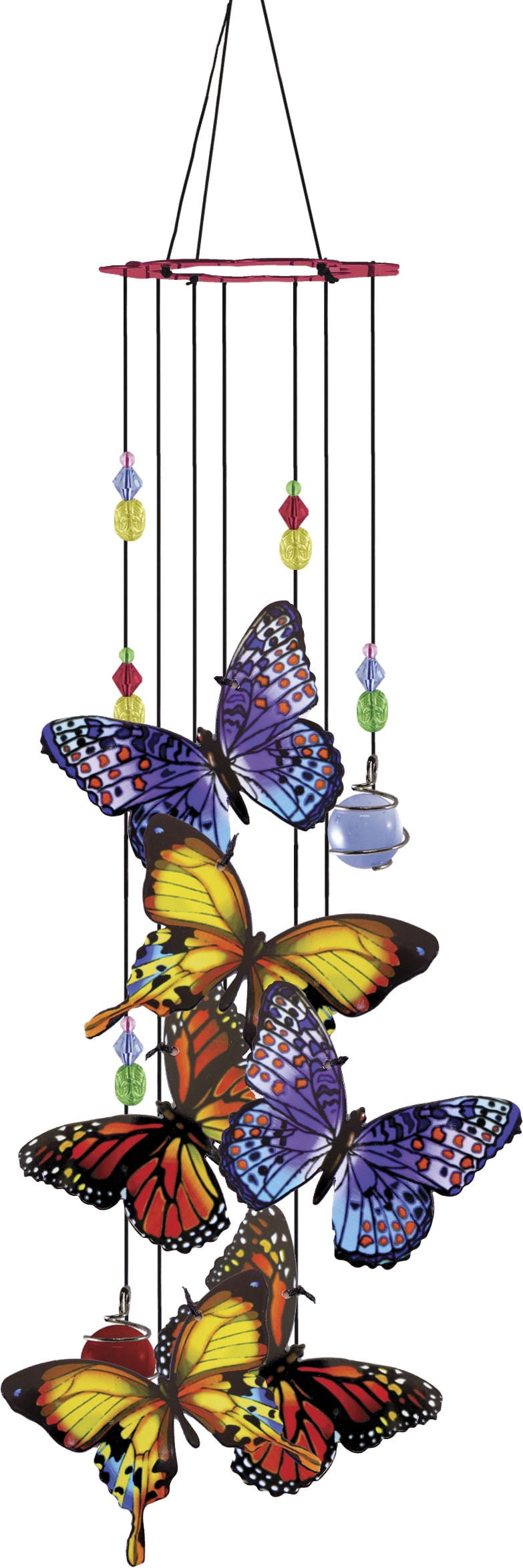 Spoontiques 10722 Carillon A Vento Con Farfalla Per Interni/Esterni, Altezza 35,8 Cm - 4
