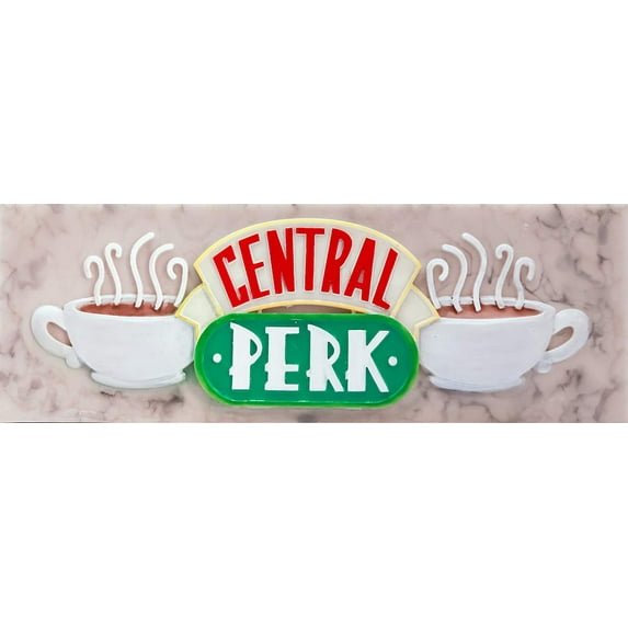 Spoontiques Central Perk Desk Sign, Marble