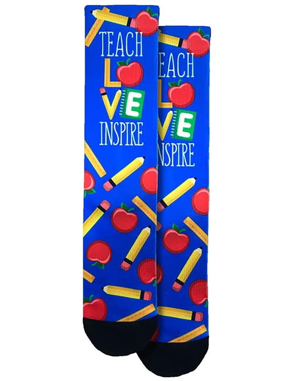 Fun Crew Socks, One Size Fits Most - Teacher
