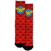 Spoontiques Fun Crew Socks, One Size Fits Most - Wonder Woman Logo