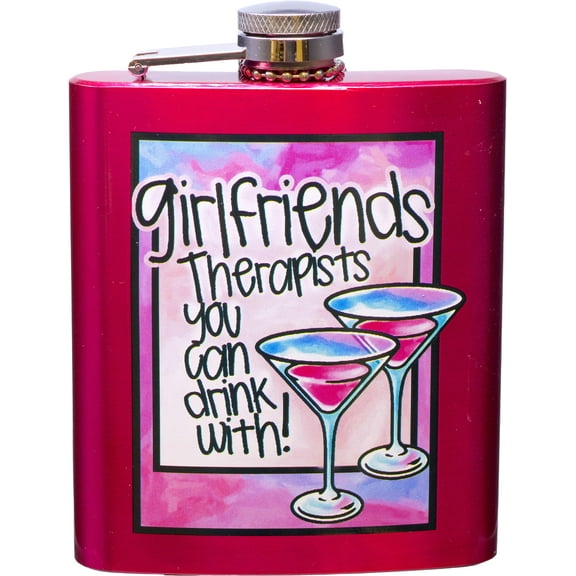 Spoontiques Hip Flask, "Girlfriends"