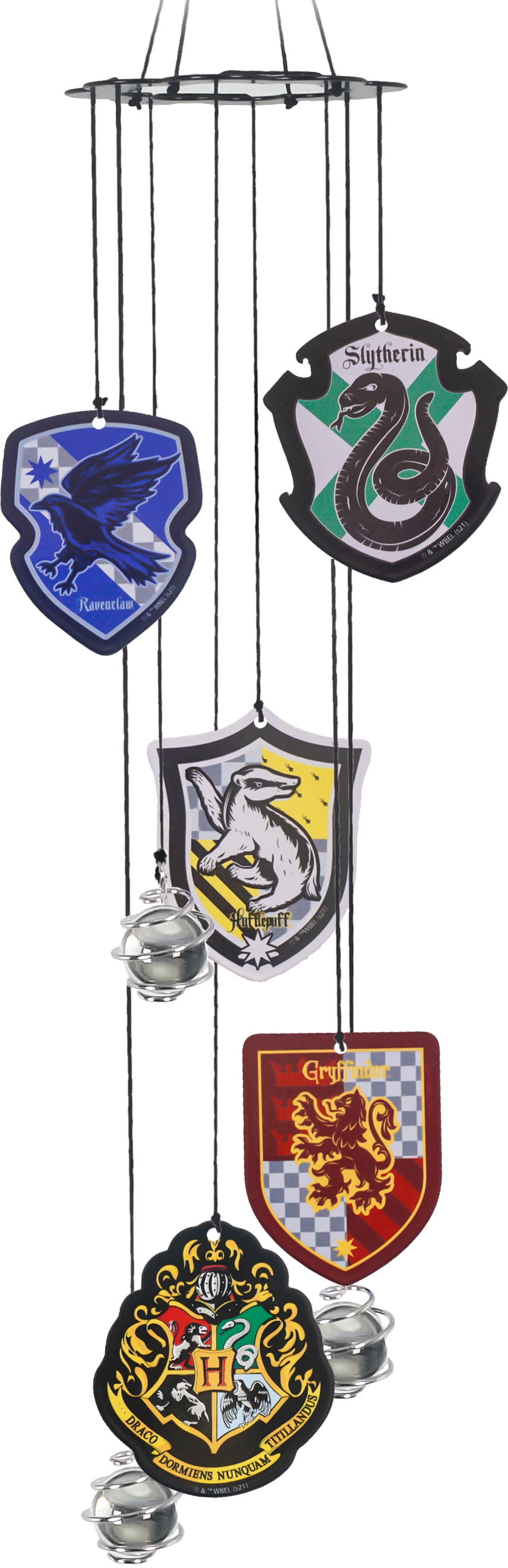 Harry Potter Hogwarts House Crests Windchime Outdoor Garden Wind Chime 17 Inch