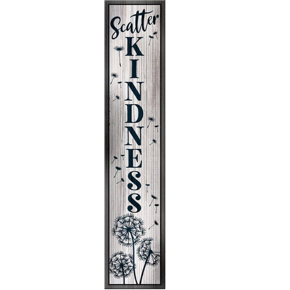 Spoontiques Kindness Welcome Porch Sign Entryway Decoration 8in W x 40in H
