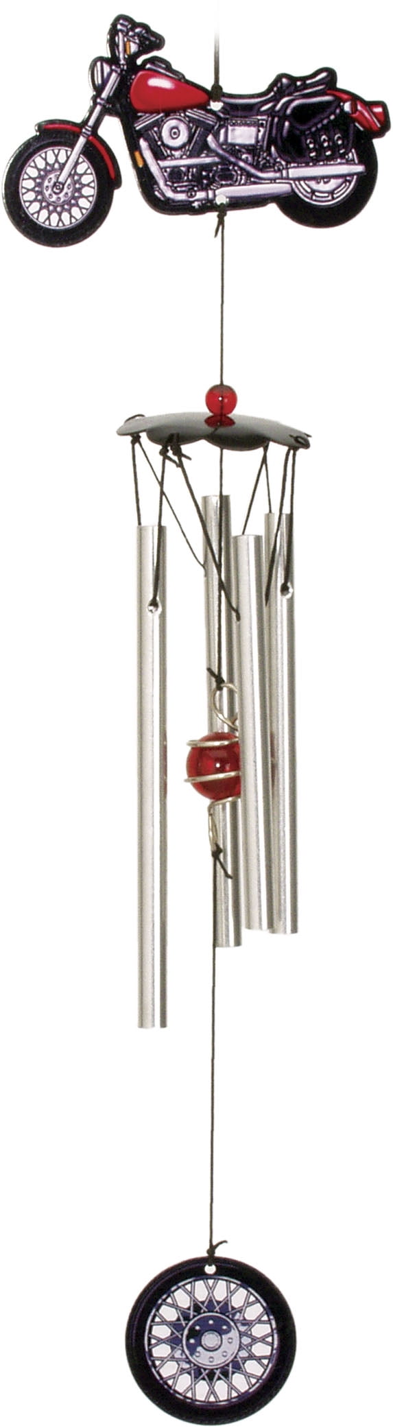 Spoontiques Decorative Wind Chime, 5.25"H, Metal Motorcycle