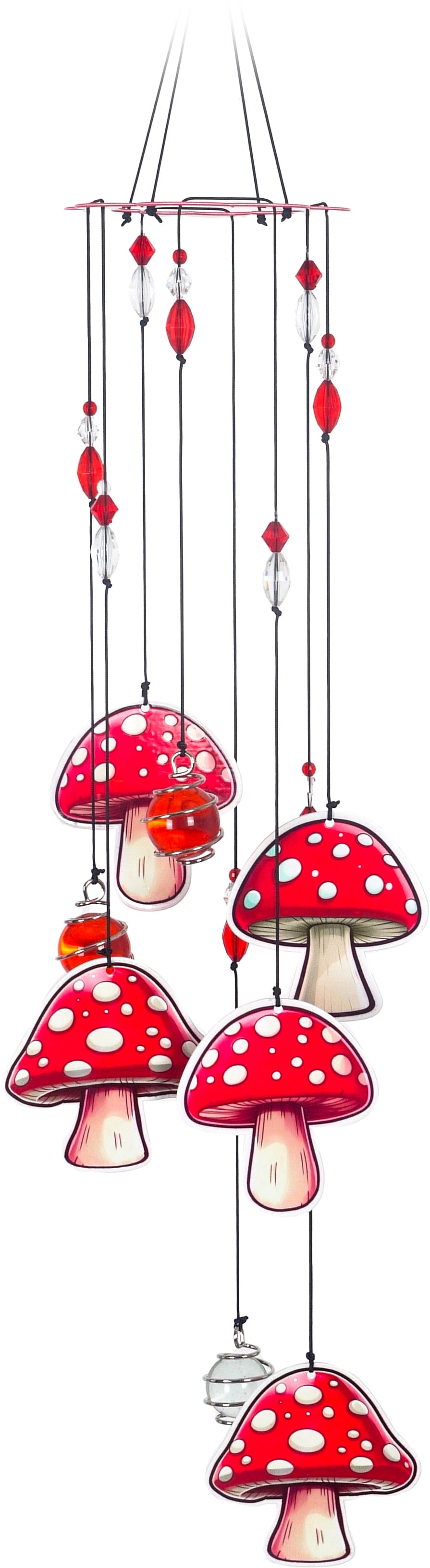 Mushrooms with Bird Wind Chime main image 0