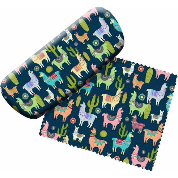 Llamas Eyeglass Case and Cleaner