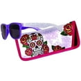 thumbnail image 1 of Spoontiques Sunglasses with Coordinating Soft Sunglass Case - Sugar Skulls, Black, 1 of 1