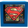 thumbnail image 1 of Spoontiques Superman Shadowbox Bank, Blue, 1 of 1