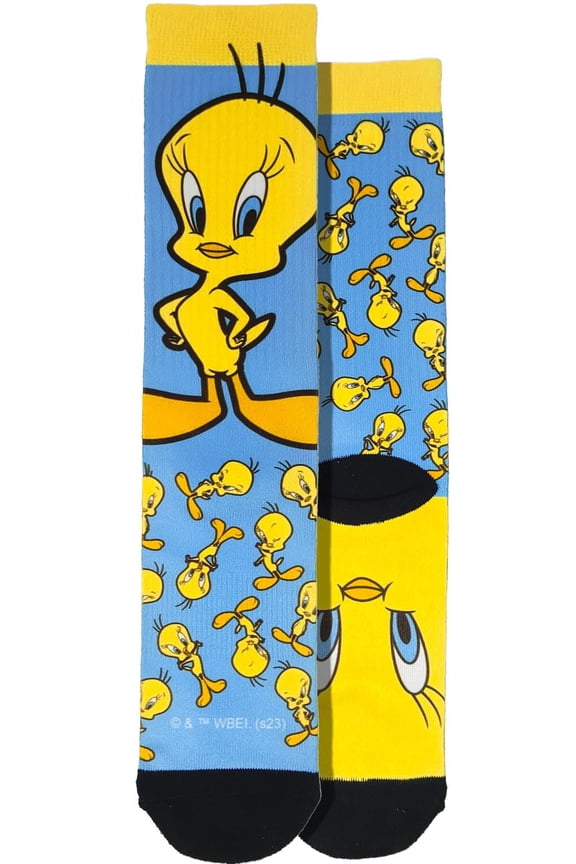 Looney Tunes Tweety Bird Crew Socks