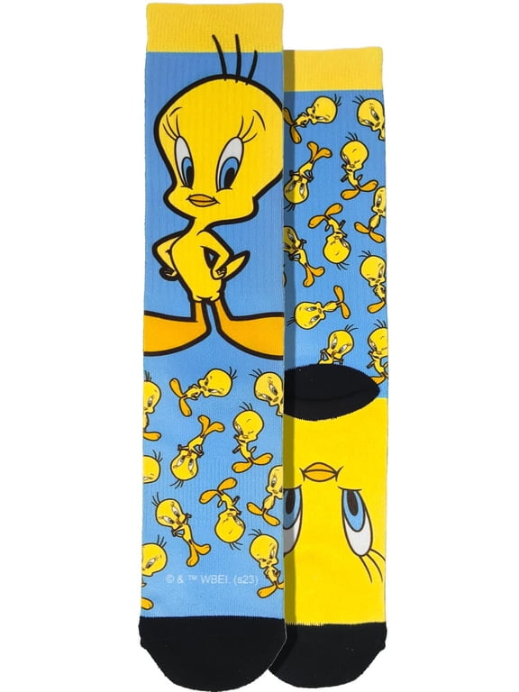 Looney Tunes Tweety Bird Crew Socks