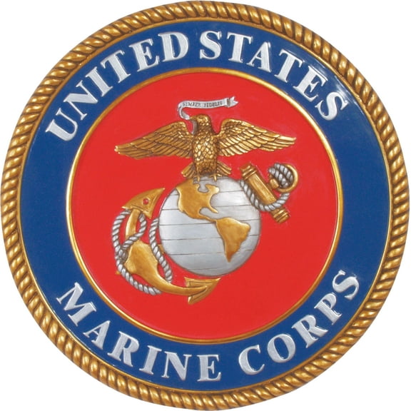 MARINES STEPPING STONE / DECORATIVE WALL PLAQUE