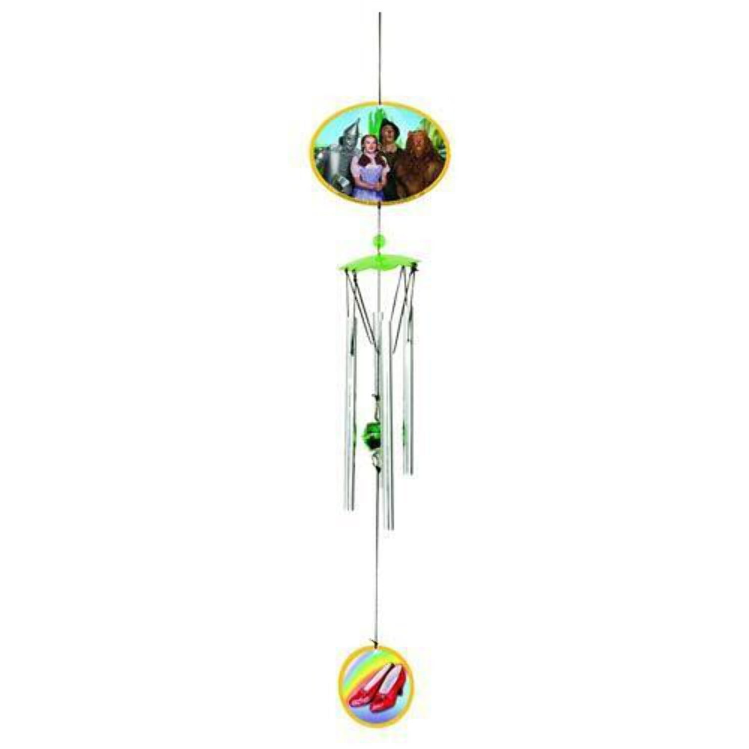 Multicolored Aluminum and Glass Wizard of Oz Wind Chime