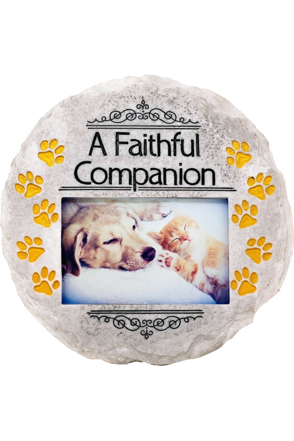 FAITHFUL COMPANION STEP STONE / DECORATIVE WALL PLAQUE