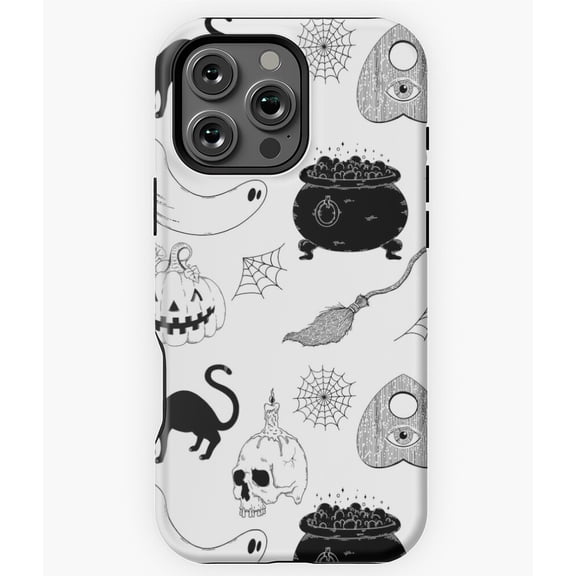 Spoopy Season Cute Creepy Halloween Phone Case for iPhone 16 15 14 13 12 11 Pro Max