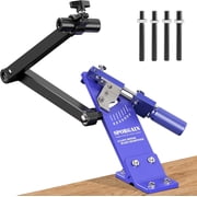 SporGain Lawn Mower Blade Sharpener for Angle Grinder, 15 -45  Adjustable, Ball Bearing Handle, Fits 1.65"-3.60" Right & Left Hand Blades, Blue
