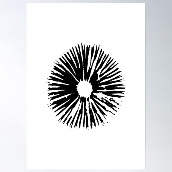 Spore Print Poster Wall Art, Modern Wall Decor For Living Room Bedroom, 16x24 UNFRAMED