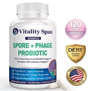 Spore Based Probiotic   Gut Health & Digestive Support   Bacillus Subtilis, Advanced Phage Technology   Shelf Stable
