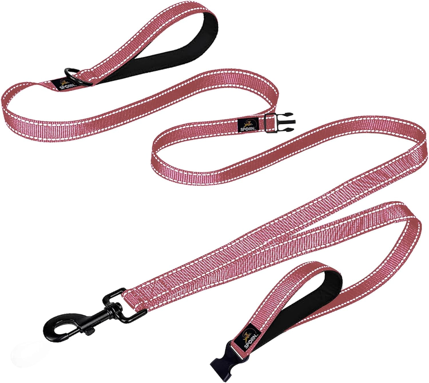 Sporn Child Co-Walk Training Dog Leash, 6 ft, Pink
