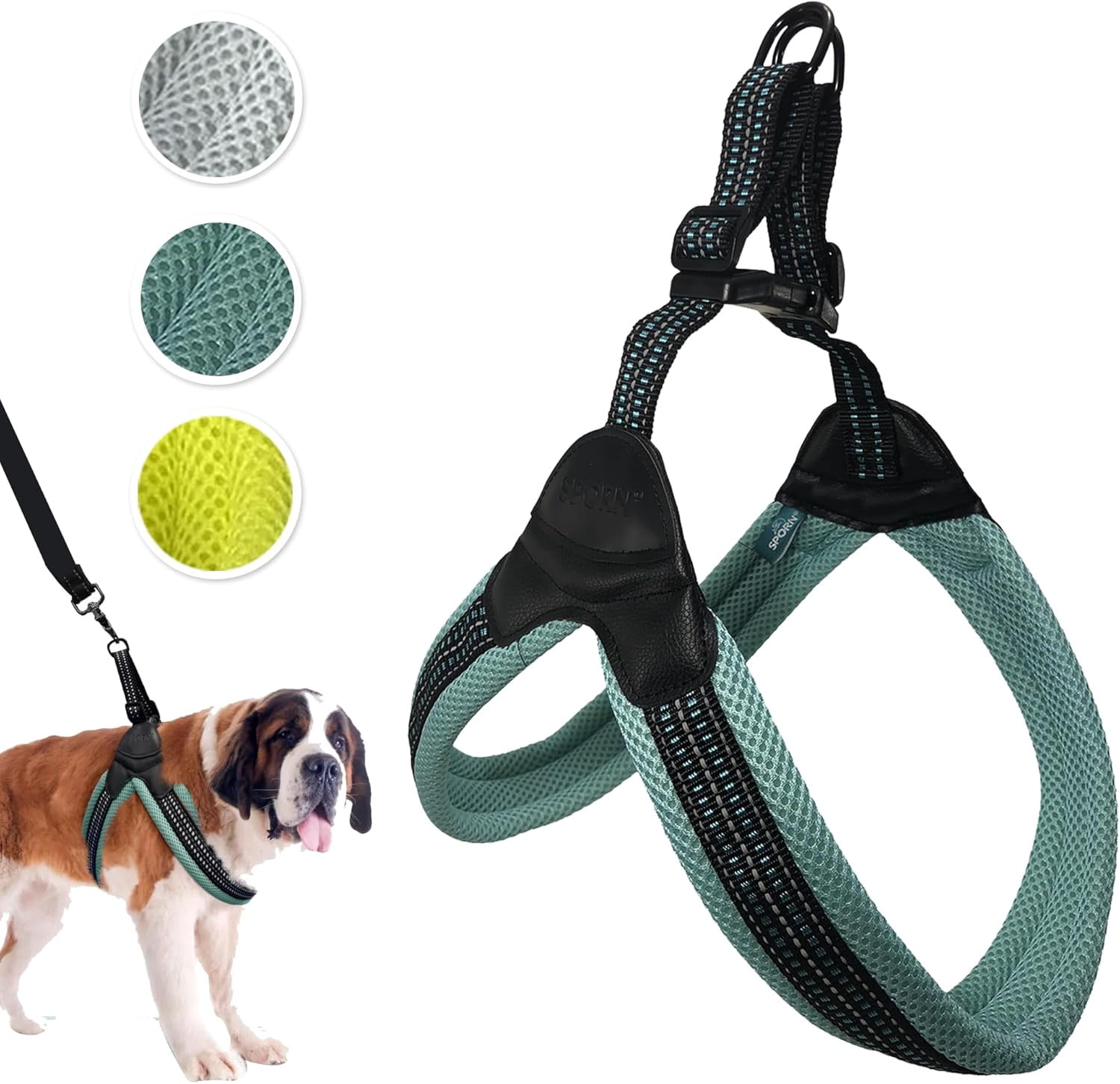 Sporn Easy Fit Dog Harness, Blue, X-Large (30-41" Girth Size)