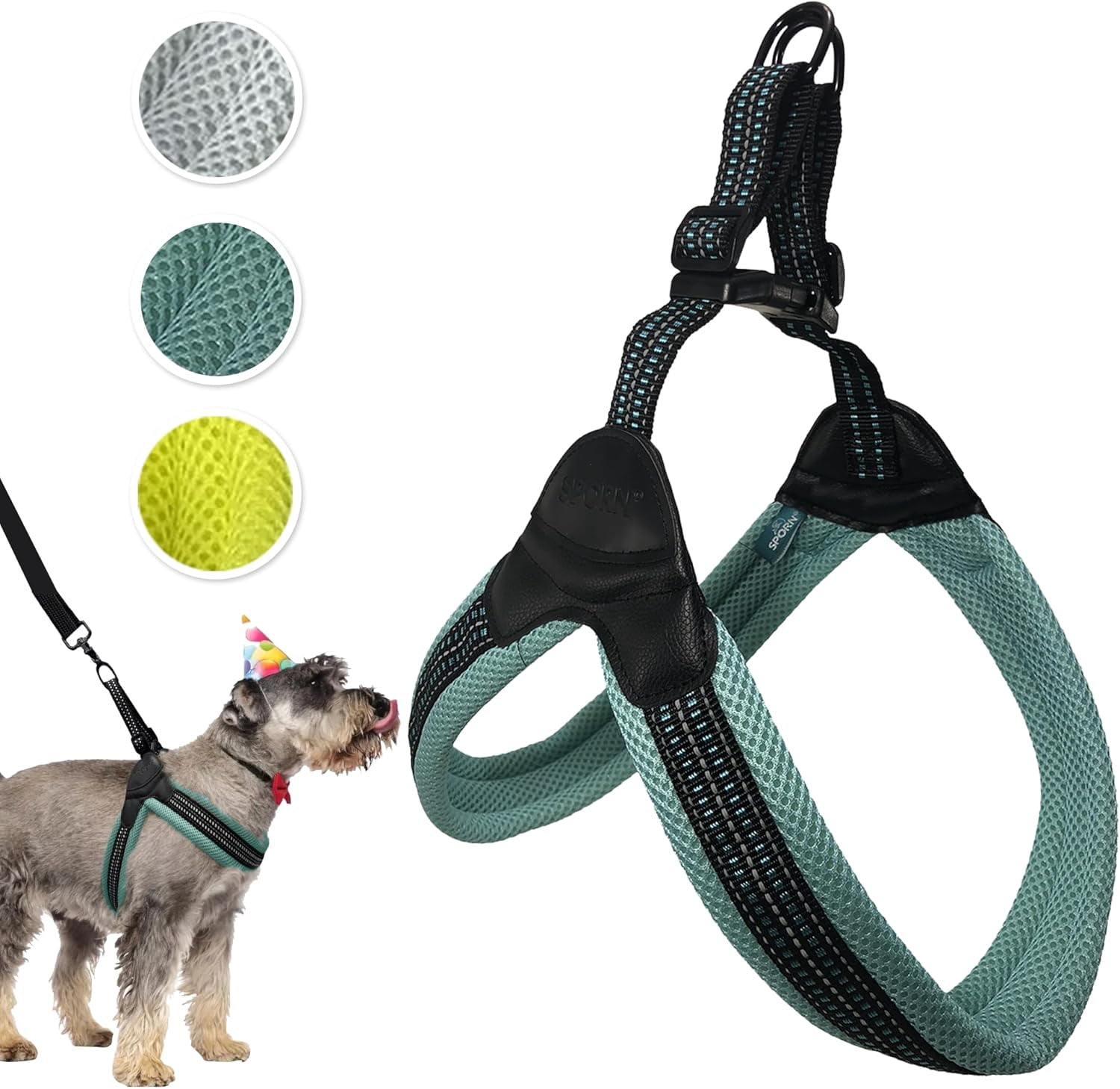 Sporn Easy Fit Dog Harness, Blue, Medium (14-24" Girth Size)