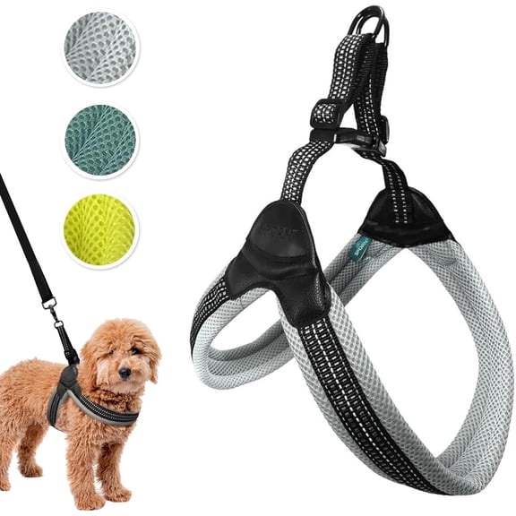 Sporn Easy Fit Dog Harness, Gray, Large (24-36" Girth Size)