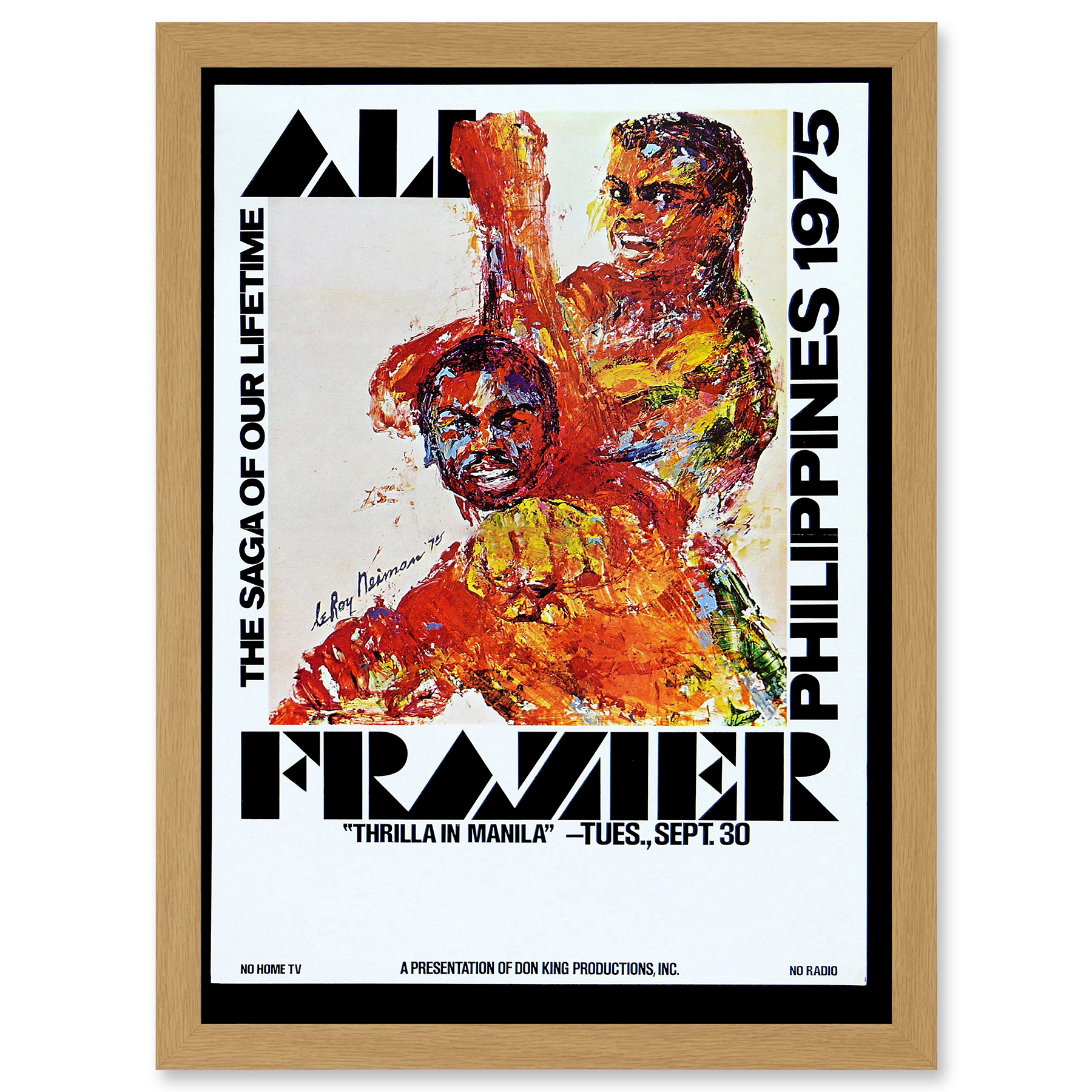 Sport Advert Boxing Thrilla Manila Ali Frazier Fight Philippines 1975 ...