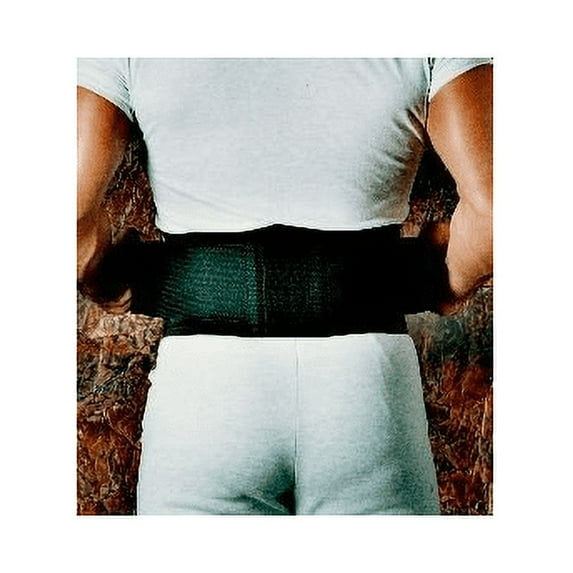 Sport Aid Durafoam Back Support Belt with Suspenders, 6", Black