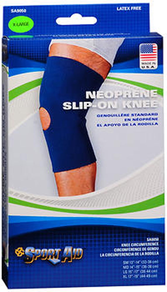 Sport Aid Neoprene Open Patella Knee Sleeve, XL