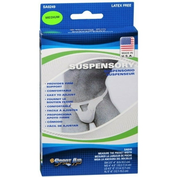 Sport Aid Suspensory Elastic Waistbands Adjustable Buckle, Medium, 1Ct