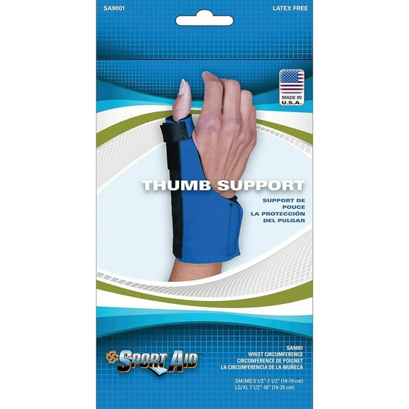 Sport Aid Thumb Brace Support, Lightweight, Small/Medium