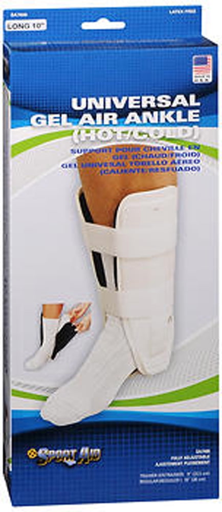 Sport Aid Universal Hot & Cold Gel Air Ankle Brace, 10"