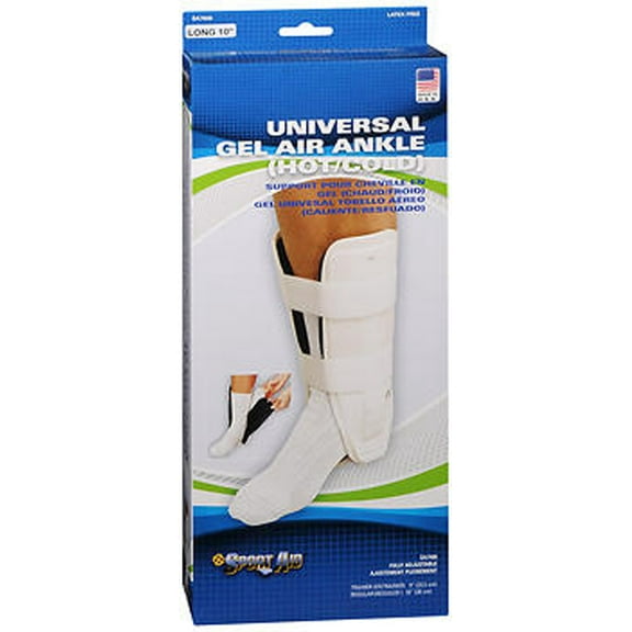 Sport Aid Universal Hot & Cold Gel Air Ankle Brace, 10"