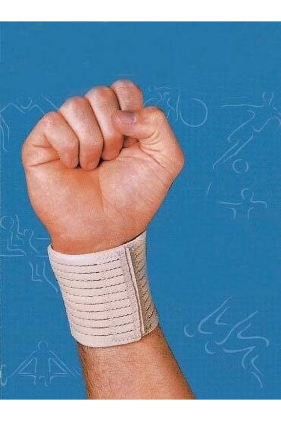 Universal Wrist Wrap Hook & Loop Circumference Latex Free, Beige