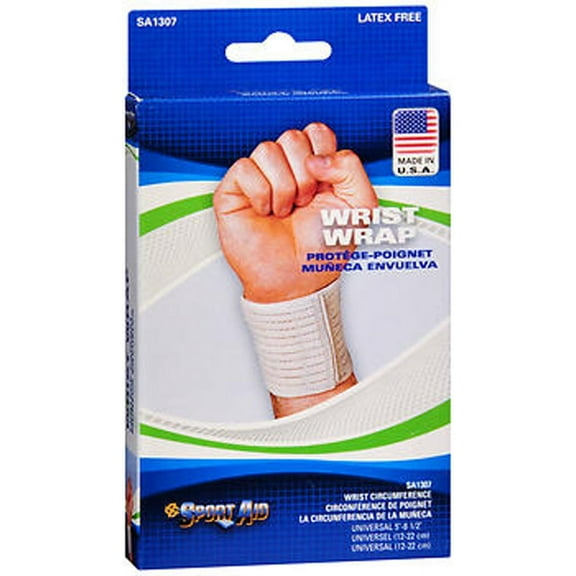 Wrist Support Sport-Aid Strap Elastic Beige One Size Fits Most 1 Each