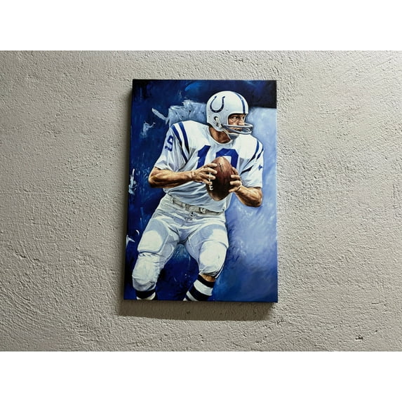 Sport Art, Motivational Canvas Art, Man Cave Art, Motivation Poster, Football Players Wall Art, Gym Printed Canvas, Canvas Wall Decor - Gallery Wrapped