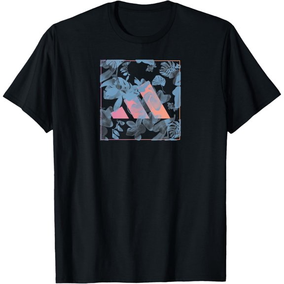 Sport Badge Floral Box Graphic T-Shirt