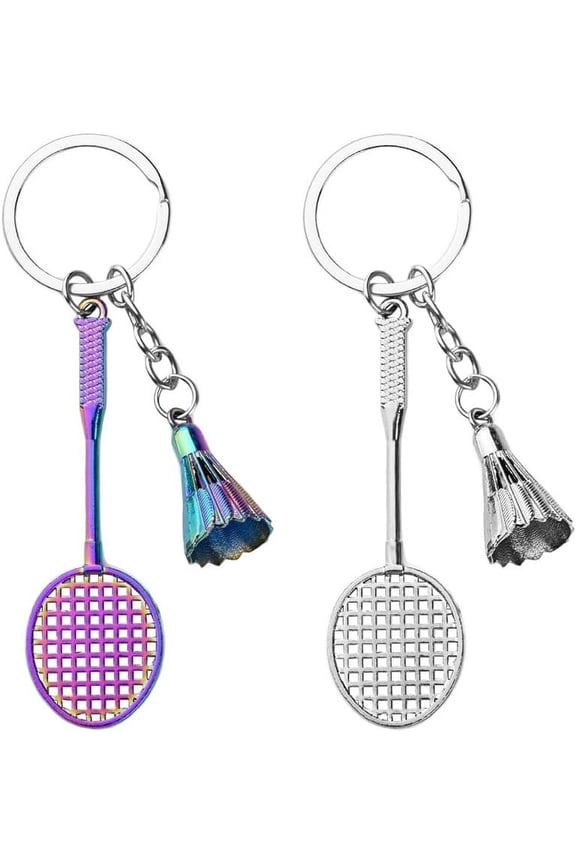 Sport Badminton Key Chain for Women Men Badminton Lover Coach Birthday Gifts for Women Men Badminton Player
