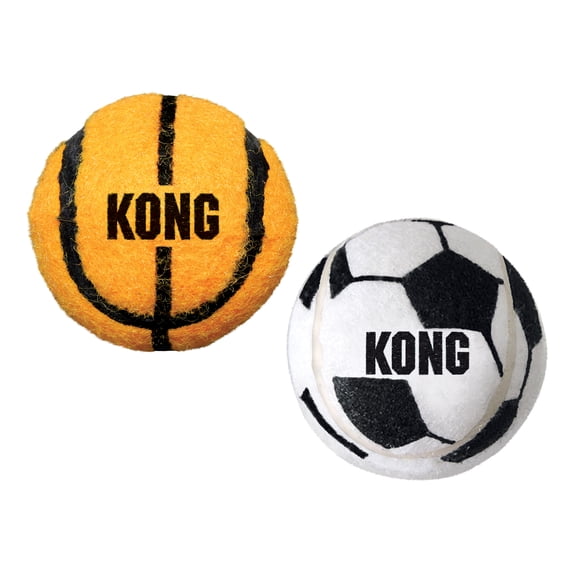 KONG Sport Balls, Extra Thick Tennis Ball, Dog Toys, 2 Count