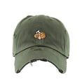 thumbnail image 1 of Sport Balls Vintage Baseball Cap Embroidered Cotton Adjustable Distressed Dad Hat Olive, 1 of 1