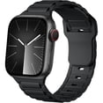 thumbnail image 1 of Sport Band Compatible with Apple Watch Bands 44mm 45mm 46mm 42mm 41mm 40mm 38mm 49mm for Men Women, 3D Texture Soft Silicone Strap for iWatch Series 11 10 9 8 7 6 5 4 3 2 1 SE 3 2 1 Ultra 1 2 3, 1 of 1