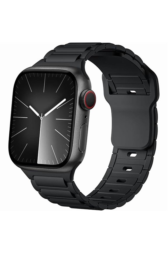 Sport Band Compatible with Apple Watch Bands 44mm 45mm 46mm 42mm 41mm 40mm 38mm 49mm for Men Women, 3D Texture Soft Silicone Strap for iWatch Series 11 10 9 8 7 6 5 4 3 2 1 SE 3 2 1 Ultra 1 2 3
