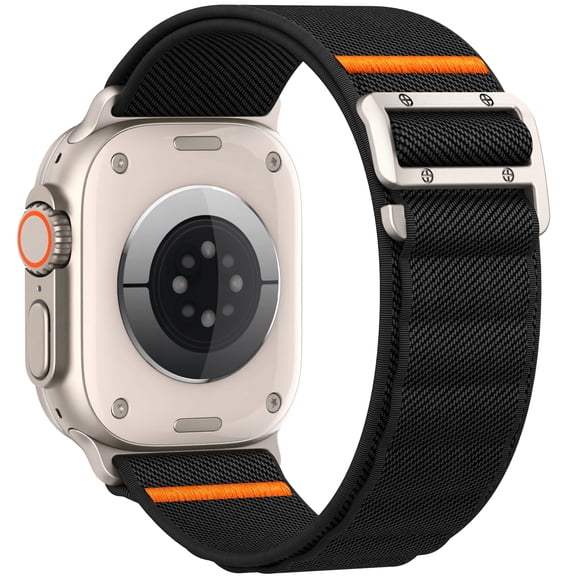 Sport Band Compatible with Apple Watch Ultra 3/2/1 Band 49mm 46mm 45mm 44mm 42mm 41mm 40mm 38mm Men Women, Stretchy Nylon Loop Strap with G-Hook for iWatch Series Ultra 11 10 SE 9 8 7 6 5 4 3