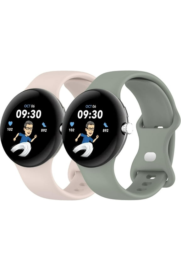 Sport Band for Google Pixel Watch Bands/Pixel watch 3 band 41mm Women/Men,for Google Pixel watch 2 band Silicone Strap Soft Waterproof Replacement Wristband,Bracelet Correa Smart Watch Accessories