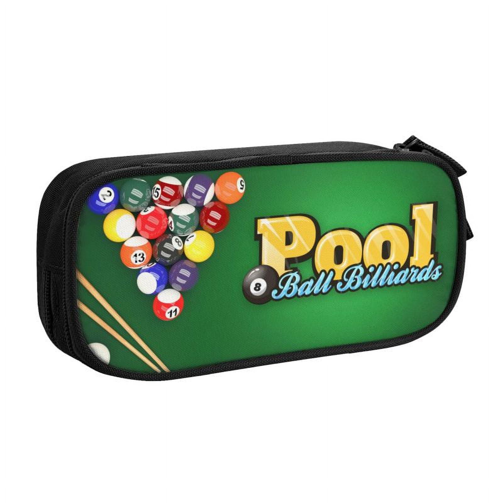 Sport Billiard Pool Ball 8 School Pencil Cases Boys Gilrs Large Storage