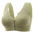 thumbnail image 1 of Sport Bra For Women Front Open Button Up Traceless Lace Plus Size Gathered Anti Drop Dailywear Underwear For Woman, 1 of 3