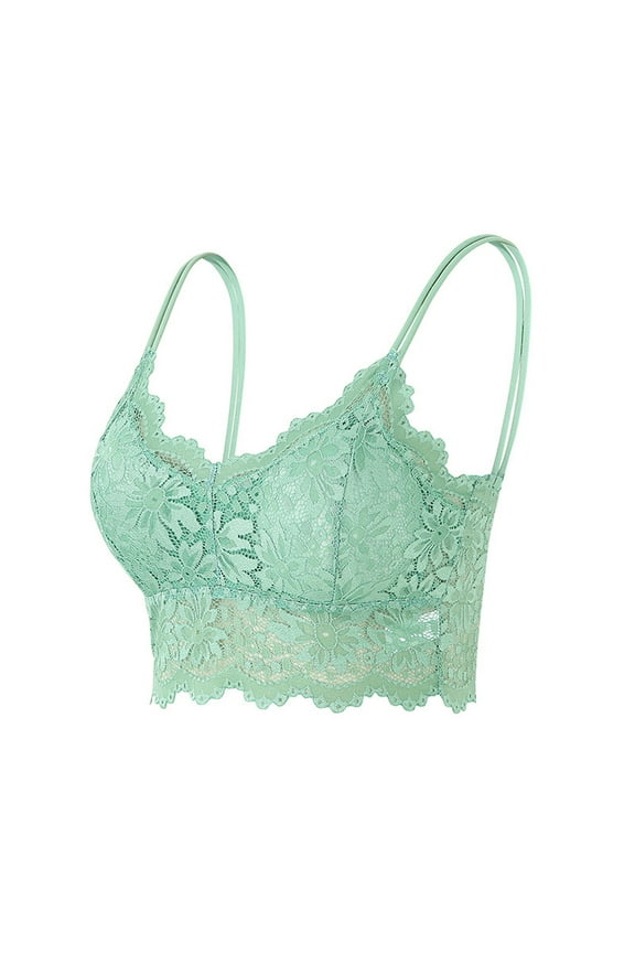 Sport Bras For Women Wire-Free Push-Up Sexy Bra Solid Mint Green Xxl