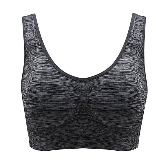 Sport Bras Women Back-Smoothing Bra Feature V-Neck Balconette Bra Style W-1945 Gray-b 3XL