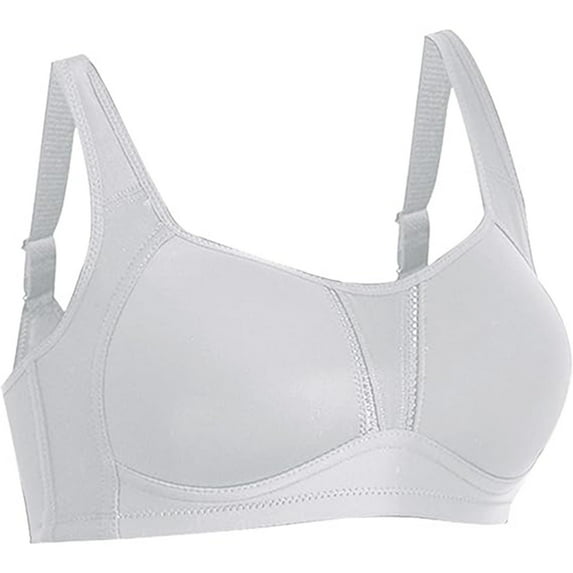 Sport Bras for Women High Support, Hugcore Summer Minimizing Sports Bra for Large Sizes Anti Sagging Side Bust Control & Shockproof Womens Sports Bras High Support Grey 40